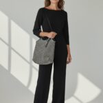 Sac Crochet Lurex À Anses Contrastées Esprit Bohème Chic