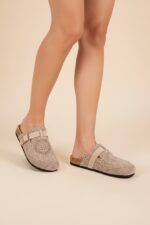 Sabots Plats Crochet À Bride Esprit Bohème Confort Description – Image 4