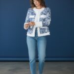 Veste Tweed à Sequins – Chic Lumineux & Élégance Moderne