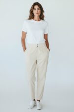 Pantalon En Velours Côtelé Coupe Carotte – Image 2