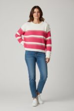 Pull Rayé À Détails Boutons Esprit Casual Chic – Image 3