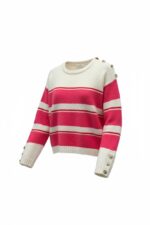 Pull Rayé À Détails Boutons Esprit Casual Chic – Image 4