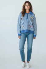 Polo Maille Rayée À Broderies Esprit Casual – Image 6