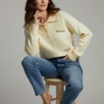 Polo Maille Rayée À Broderies Esprit Casual