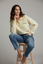 Polo Maille Rayée À Broderies Esprit Casual