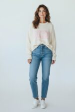 Pull “SOHO” à Message Brodé Esprit New York