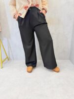 Pantalon Fluide Grande Taille – Élégance Minimaliste & Confort Absolu