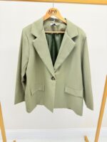 Veste blazer grande taille rose – Élégance structurée & féminité moderne – Image 6