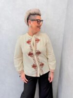 Blouse Brodée Grande Taille – Esprit Bohème Chic & Élégance Authentique – Image 4