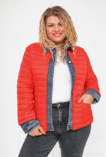 Veste matelassée bicolore esprit denim – Élégance casual & confort absolu – Image 5