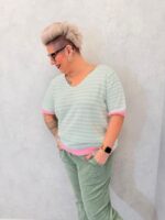 Pull Rayé Grande Taille – Douceur Estivale & Confort Lumineux – Image 5