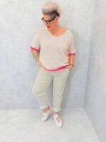 Pull Rayé Grande Taille – Douceur Estivale & Confort Lumineux – Image 4