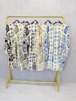 Veste Longue En Crochet Graphique Grande Taille – Image 3