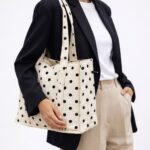 Sac Cabas Motif Pois 100% Coton Esprit Parisien