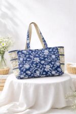 Sac Cabas Fleuri Avec Détails Dentelle – Image 3