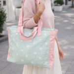 Sac Cabas 100% Coton Imprimé Esprit Doux & Casual