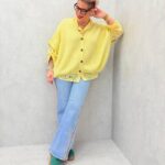 Gilet Maille Douce Col V Manches Courtes – Grande Taille