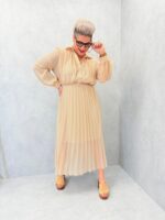 Robe Longue Plissée En Voile Fluide Grande Taille – Image 5