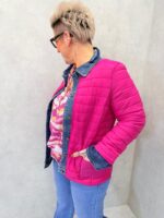 Veste matelassée bicolore esprit denim – Élégance casual & confort absolu – Image 6