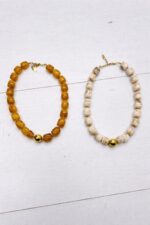 Collier Pierres Naturelles Esprit Chic Doré – Image 2