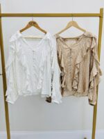 Chemise Volantée À Motif Pois En Viscose – Image 6