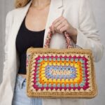 Sac Paille Coloré Crochet Esprit Bohème