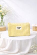 Mini Pochette Rayée Mon Petit Bazar En Toile Coton – Image 3