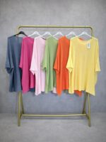 Top Maille Fine Grande Taille À Manches Courtes – Image 3