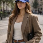 Casquette En Coton Logo Brodé Esprit Casual Chic