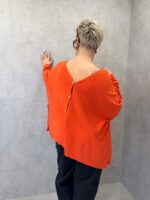 Pull Oversize Col V Dos Boutonné – Style Affirmé Grande Taille – Image 7