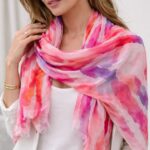 Foulard Tie And Dye En Viscose Légère