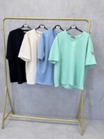 T-Shirt Oversize Col V Esprit Casual Confort Grande Taille – Image 3