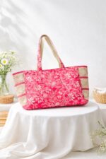 Sac Cabas Fleuri Avec Détails Dentelle – Image 2