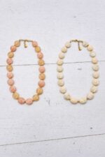 Collier Pierres Plates Marbrées Esprit Nature Chic – Image 2