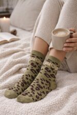 Chaussettes Léopard “Amour” Finition Lurex
