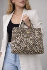 Sac Cabas Léopard 100% Coton