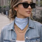 Carré Bandana Imprimé Paisley