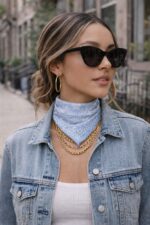 Carré Bandana Imprimé Paisley