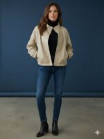 Veste Simili Cuir Col Entonnoir – Image 5