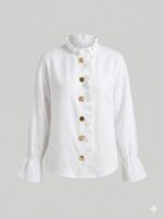 Chemise Victorienne À Détails Bijoux Dorés – Image 4