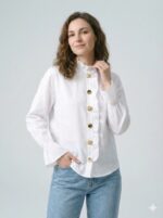 Chemise Victorienne À Détails Bijoux Dorés