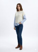 Pull Superposé Effet Chemise Intégrée – Image 4