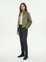 Veste Esprit Suédé À Col Montant – Image 4