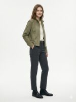 Veste Esprit Suédé À Col Montant – Image 3