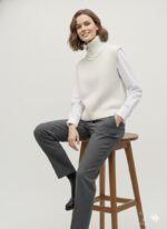 Gilet Zippé Style Camionneur En Maille Douce – Image 3