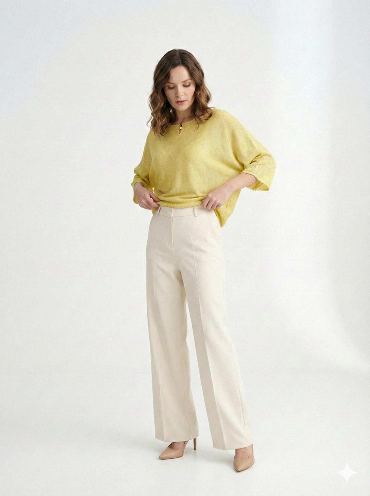 IMG_0667 Top Lurex Fluide À Manches Amples – Image 1