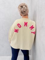 Sweat Oversize Lettrage Relief “MOMY” – Confort Tendance Grande Taille – Image 5