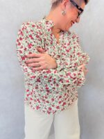 Blouse Fluide À Imprimé Fleuri – Charme Printanier Grande Taille – Image 4