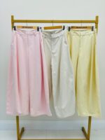 Pantalon Coupe Barrel Taille Haute Esprit Moderne Chic – Image 10