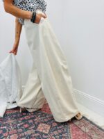 Pantalon Coupe Barrel Taille Haute Esprit Moderne Chic – Image 3